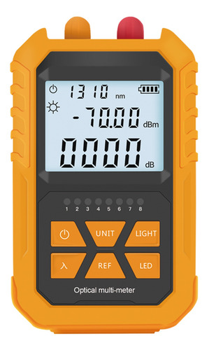 Medidor De Potencia Óptica De Mano Con Luz Roja De 5km -70~+