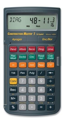 Calculated Industries 4054 Construction Master 5 En Espanol 