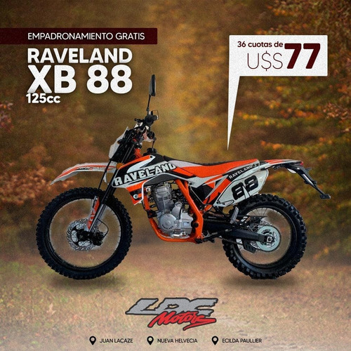 Moto Cross Raveland Xb88 - 125 Cc