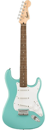 Guitarra eléctrica Squier by Fender Bullet Stratocaster HT de álamo tropical turquoise brillante con diapasón de laurel indio
