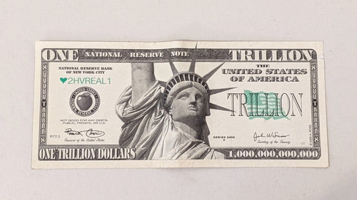 Billete Un Trillón De Dólares - One Trillion Dollars Parodia