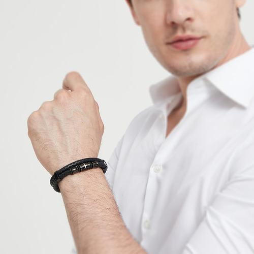Pulsera Cruzada Ketryep Para Hombres, Verso Bíblico