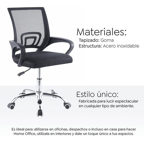 Imagen 6 de 10 de Silla De Oficina Imback Escritorio Ejecutiva Ergonomica