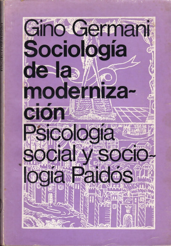 Sociología De La Modernización - Gino Germani