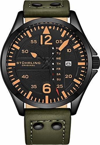 Stuhrling Reloj De Cuero Original Para Hombre - Reloj De Avi