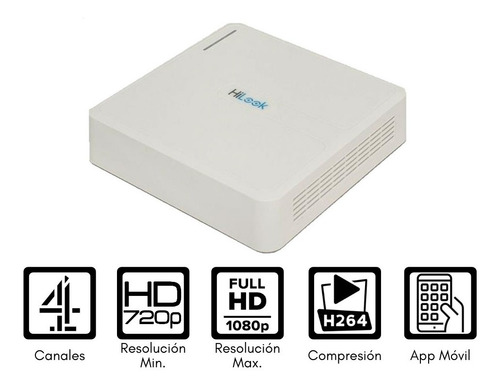 Imagen 7 de 10 de Kit 4 Cámaras Hilook Fullhd-1080p Audio Integrado D.d 1tb