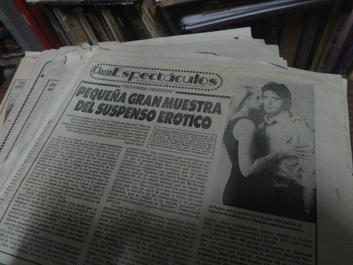 Clarin Espectaculos 1990 Tucu Tucu Francisco Giacobbe Cine