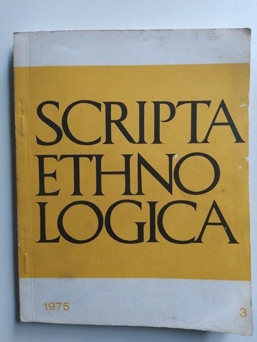 Scripta Ethnológica- Archivo Para Fenomenología De Cultura 