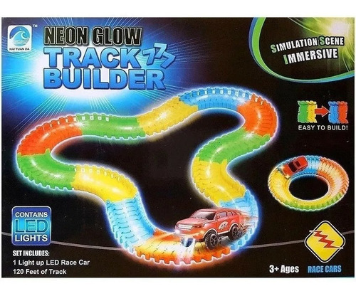 Pista Led Luminosa Neon Glow Track Builders 120 Piezas