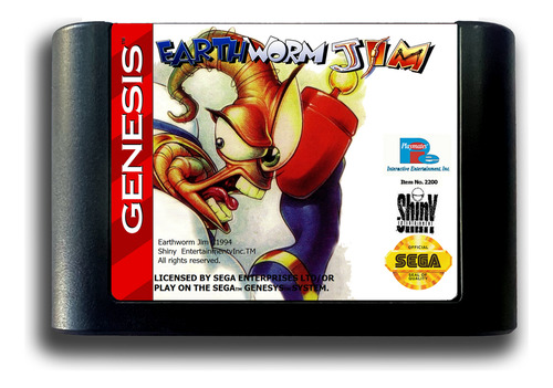 Cartucho De Megadrive Novo Earthwormjim-1
