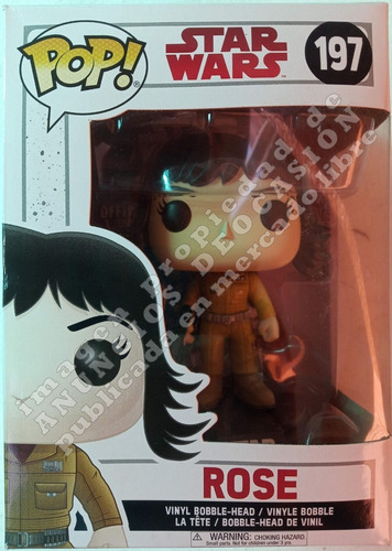 Funko Pop - Rose #197, Franquicia Star Wars, Episodio 8