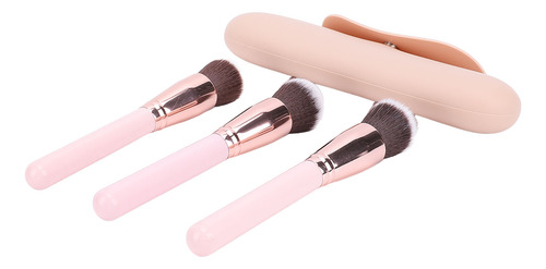 Estuche De Silicona Para Brochas De Maquillaje, Juego De 3 B