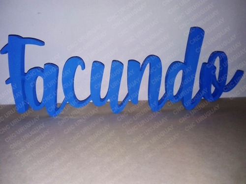 Imagen 7 de 10 de Facundo - Letras En Madera Para Decoración Mesa De Torta