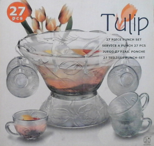 Fuente Coctelera De Vidrio