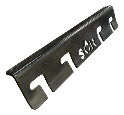 Kit Parrillero 4 Piezas Con Soporte De Pared Asador Completo