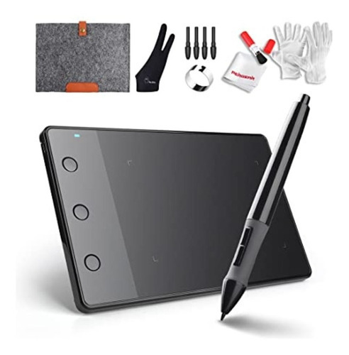Tableta Digitalizadora Huion H420 Negra Dibujo Diseño Firmas Color Black