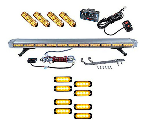 Barra Luz Estroboscópica Ámbar Emergencia Seguridad 51 