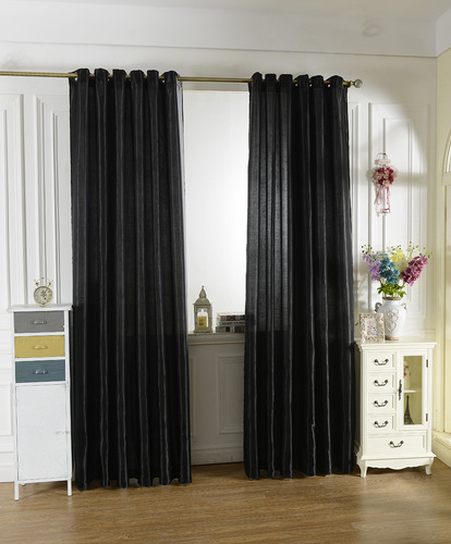 Cortina De Ventana El 100x250cm Negro