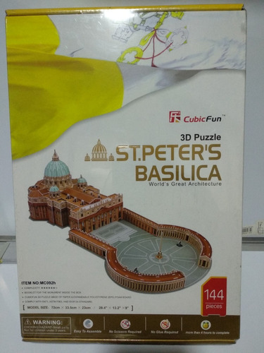Rompecabezas 3d Basílica De San Pedro- St Peters Basilica