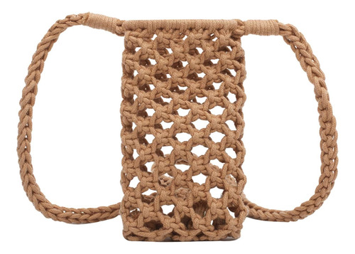 Bolso Pequeño Boho Tejido A Mano, Cartera Para Marrón