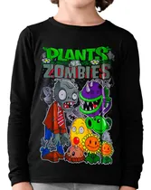 Comprar Remera M\u002Flarga Plantas Zombies - Brilla En La Oscuridad Niño