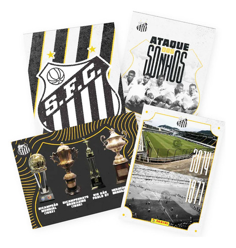 Kit Tributo Rei Pelé Santos Coleção Com 40 Cards + Lendário