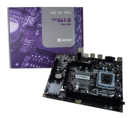 Placa Mãe Kazuk - Intel G41 Ddr3 Lga 775 - 8gb - 1333mhz