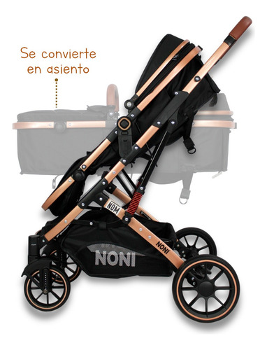 Carriola De Lujo Ultraligera Noni Is-999 H Negro Dorado