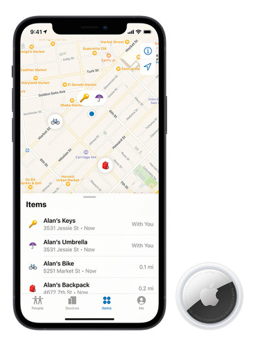 Imagen 5 de 5 de Rastreador Airtag Apple Ip67 4 Unidades - Izoneuy