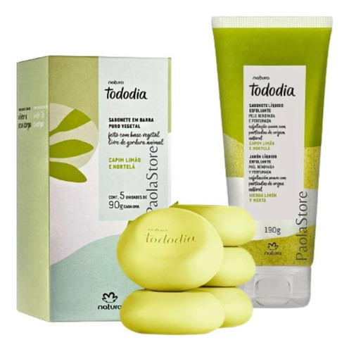 Tododia Hierba Limon Y Menta Body Set Jabones Oferta Natura 