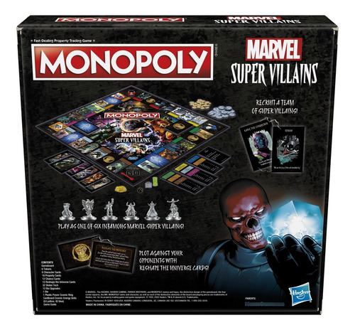 Monopoly Gaming Super Villanos Marvel Juego De Mesa