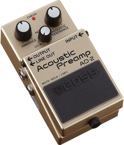 Jefe Ad-2 Pedal De Preamplificador De Guitarra Acústica