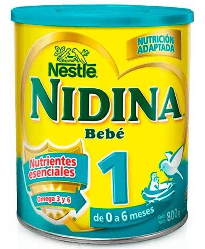 Pack X 6 Unid Leche En Polvo  Bebe 1 800 Gr Nidina