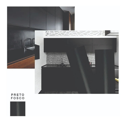 Adesivo Para Escrever Com Giz 2,5m X 50cm Cor Preto Fosco Vinílico