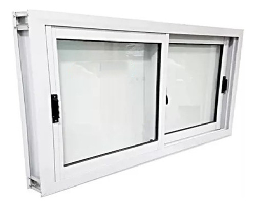 Ventana Aluminio Blanco 120x40 Vidrio 4mm Con Mosquitero