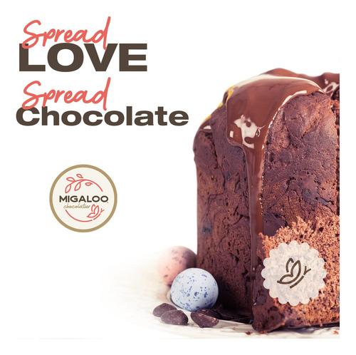 Migaloo Chocolatier Gourmet Chocolate Con Leche Untable, Sin