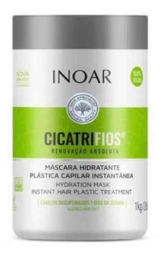 Inoar Mascara Cicatrifios Hidratante 1 Kg Tratamiento