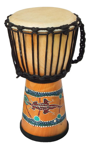 Djembe Cabezal De Pintura, 40,6 Cm De Altura, 20,3 Cm E...