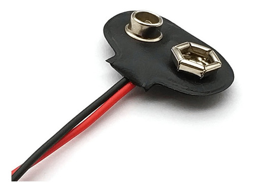 2 Pzas Conector De Bateria De 9v Con Cable