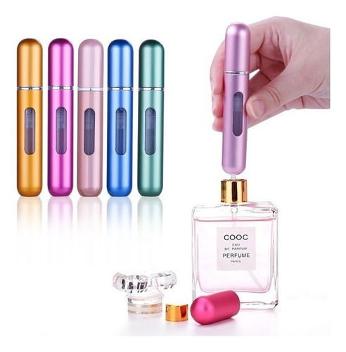 Mini Botella De Perfume Recargable, 5 Ml, Soporte Para Perfu