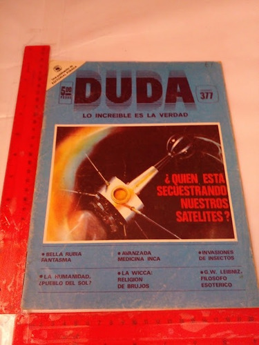 Revista Duda No 377 Septiembre 1978
