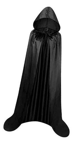 Capa Con Capucha Y Cuello Capa De Halloween Para L Negro