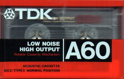 Cassette A60      Tdk    Low Noise High Output