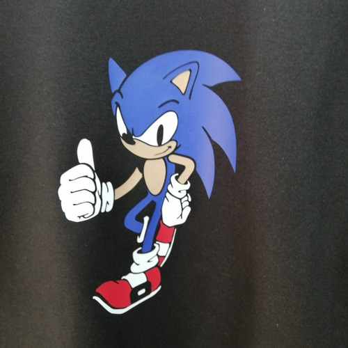 Polerón Capucha Sonic Thumb Up Sega Videojuegos  Grafimax 
