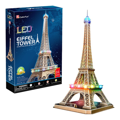 Rompecabezas En 3d Torre Eiffel - 84 Piezas 3d Puzzle