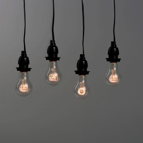 Imagem 5 de 8 de 5x Lâmpada Vintage Retrô Edison Filamento De Carbono - A19