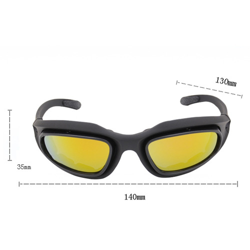 Polarized Uv400 Tactical Goggles C5 culos De Tiro 4 Lens