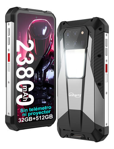 Teléfono Robusto Unihertz Tank 3 No Rangefinder 8849 32 Gb 512 Gb 6.79 Pantalla Grande Wi-fi 6 Mtk Dimension 8200 Ip68