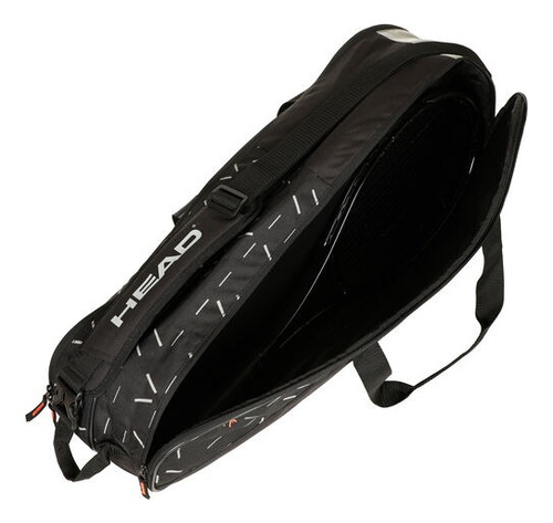 Raquetero Head Team Racquet Bag M Negro Gris Color Negro Con Gris