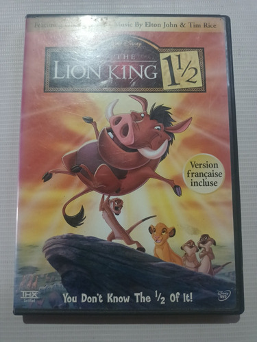 El Rey León 3 Dvd Americano Lion King 1/2 2 Discos Inglés 